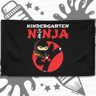 Kindergarten Ninja Kick First Day Back To School Banner