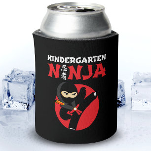 Kindergarten Ninja Kick First Day Back To School Can Cooler