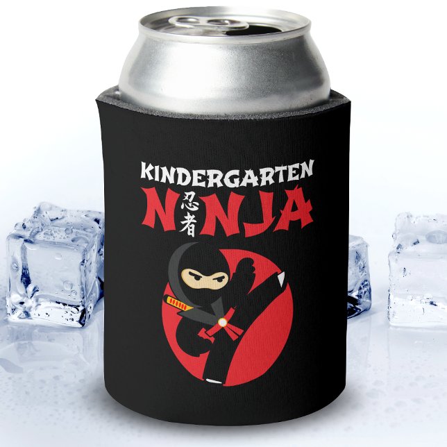 Kindergarten Ninja Kick First Day Back To School Can Cooler (Creator Uploaded)