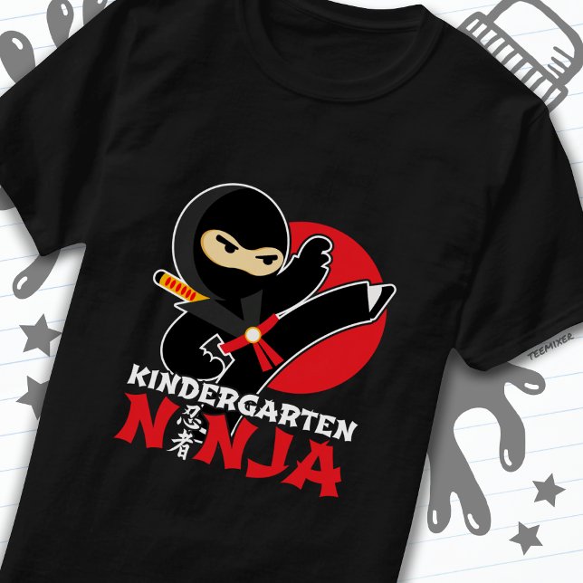 Kindergarten Ninja Kick First Day Back To School T-Shirt (Creator Uploaded)