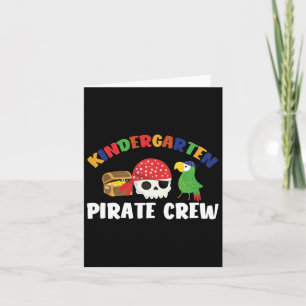 Kindergarten Pirate Crew Halloween School Party Co Card