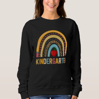 Kindergarten Rainbow Girls Boys Teacher Kindergart Sweatshirt