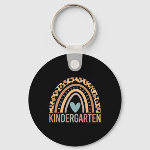 Kindergarten Rainbow Girls Boys Teacher Team Kinde Keychain