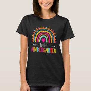Kindergarten Rainbow Girls Boys Teacher Team Kinde T-Shirt