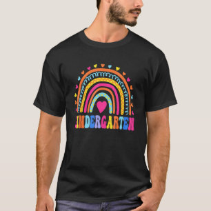 Kindergarten Rainbow Girls Kids Teacher Team Kinde T-Shirt