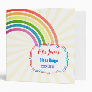 kindergarten rainbow teacher nursery preschool binder