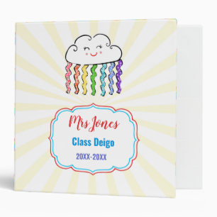 kindergarten rainbow teacher nursery preschool binder