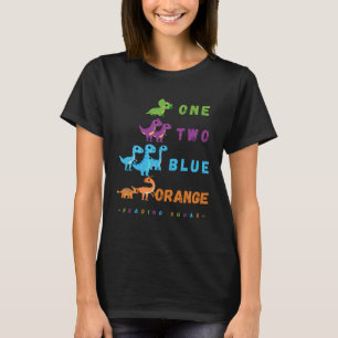 Kindergarten Reading Teacher Reading Squad of Dino T-Shirt
