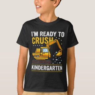 Kindergarten Ready To Crush Truck Kids Kindergarte T-Shirt