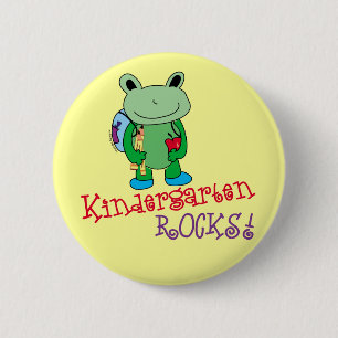 Kindergarten Rocks 2 Inch Round Button