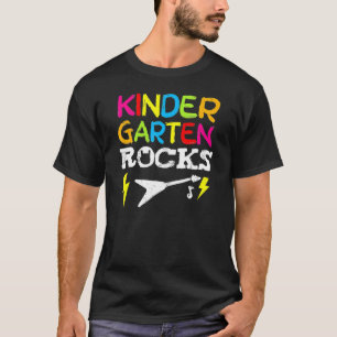 Kindergarten Rocks Preschooler Back To School Chal T-Shirt