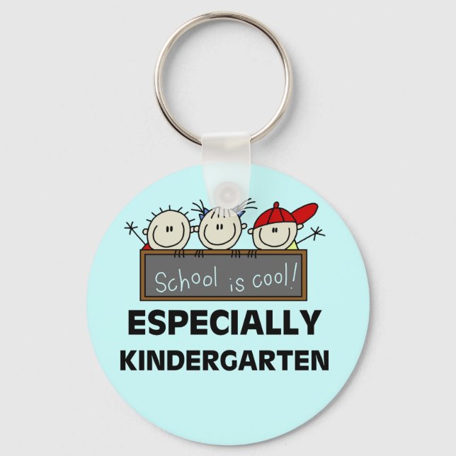 Kindergarten School is Cool Tshirts and Gifts Keychain (Front)