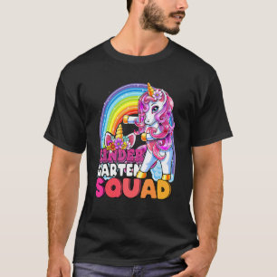 Kindergarten Squad Flossing Unicorn Back To School T-Shirt