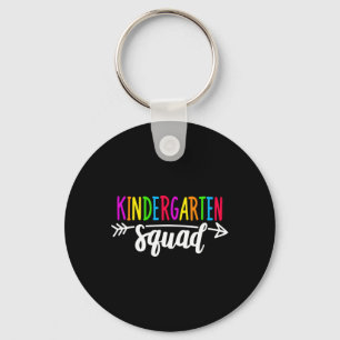 Kindergarten Squad Tee Teacher Back To School Keychain