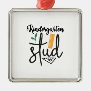 Kindergarten Stud Metal Ornament