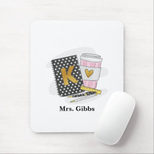 Kindergarten Teacher Appreciation Custom Black  Mouse Pad