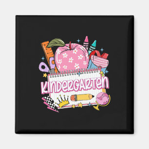 Kindergarten Teacher Back To School Apple Notebook Magnet