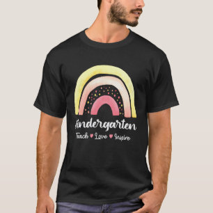 Kindergarten Teacher Back to School First Day Rain T-Shirt
