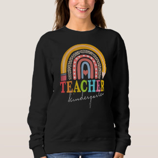 Kindergarten Teacher Back To School Rainbow Sweatshirt