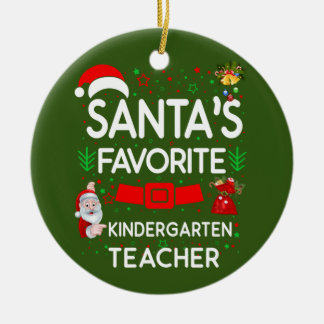 Kindergarten Teacher Ceramic Ornament