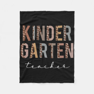 Kindergarten Teacher Ck To School Appreciation Leo Fleece Blanket