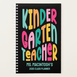 Kindergarten Teacher Colourful Text Planner
