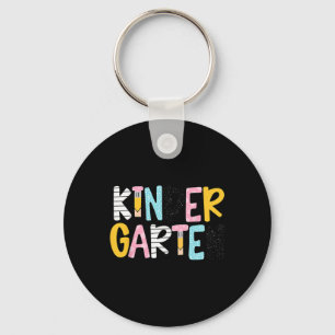 Kindergarten Teacher First Day Of School Pastel Re Keychain