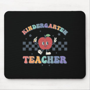 Kindergarten Teacher Groovy Back to School Team KG Mouse Pad