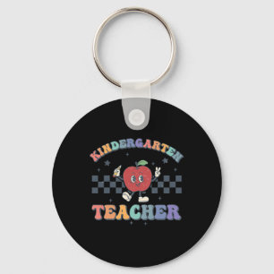 Kindergarten Teacher Groovy Ck To School Team Kg T Keychain