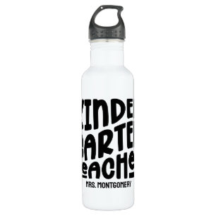 Kindergarten Teacher Minimalist Text Design 710 Ml Water Bottle