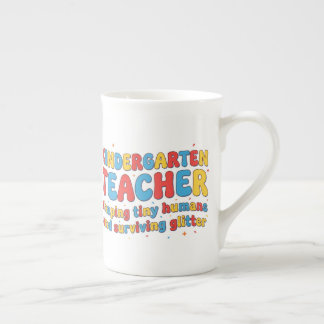 Kindergarten Teacher Mug, Funny Kindergarten Gift Bone China Mug