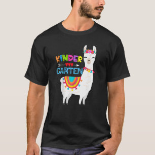 Kindergarten Teacher No Prob Llama First Day Girls T-Shirt