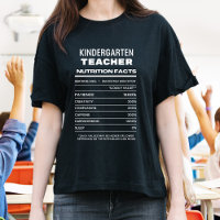 Kindergarten Teacher Nutrition Facts Funny