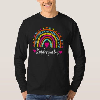 Kindergarten Teacher Rainbow Back To School T-Shirt