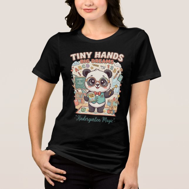 Kindergarten Teacher Shirt | Tiny Hands Big Dreams (Front)