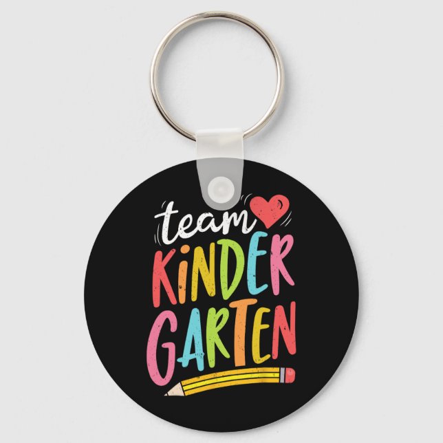 Kindergarten Teacher Student Fun Back To School Gi Keychain (Front)