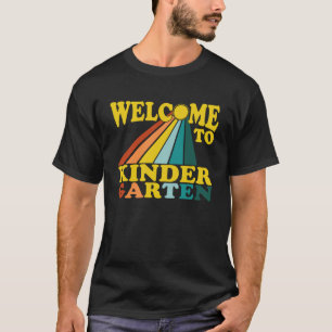 Kindergarten Teacher Welcome Back to School Retro T-Shirt