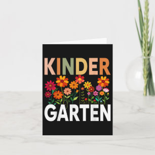 Kindergarten Teacher Wildflower Back To School Flo Card