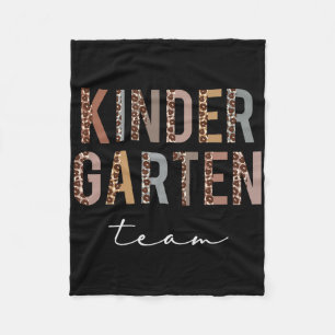Kindergarten Team Hello Ck To School Appreciation  Fleece Blanket