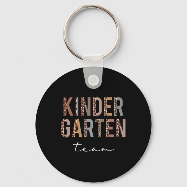 Kindergarten Team Hello Ck To School Appreciation  Keychain (Front)