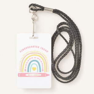 Kindergarten Team Squad Teacher Back To School Badge