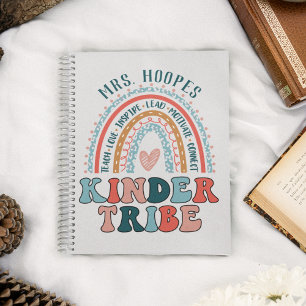 Kindergarten Tribe Personalized Gift Rainbow Notebook