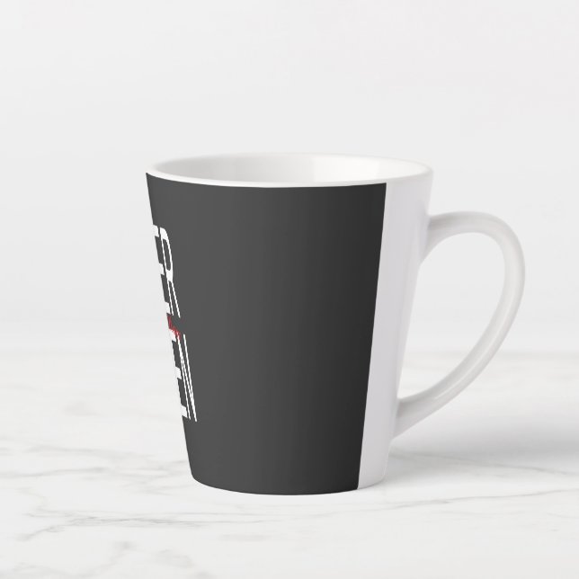 Kindergarten Typography kinder garten  Latte Mug (Right)