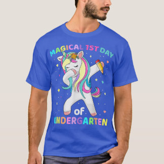 Kindergarten Unicorn First Day Of School  Back To  T-Shirt