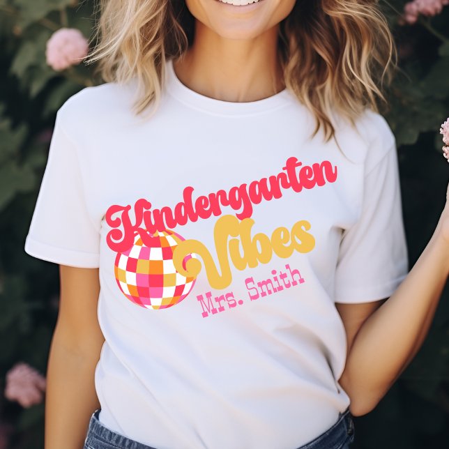 Kindergarten Vibes Custom Name Tshirt (Creator Uploaded)