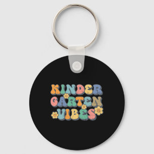Kindergarten Vibes First Day Ck To School Teacher  Keychain