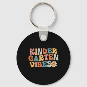 Kindergarten Vibes - Kinder Crew Retro First Day O Keychain