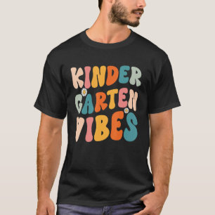 Kindergarten Vibes Kinder Crew Retro First Day Of  T-Shirt