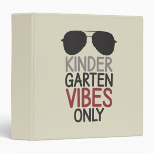 Kindergarten Vibes Only Back to School Binder