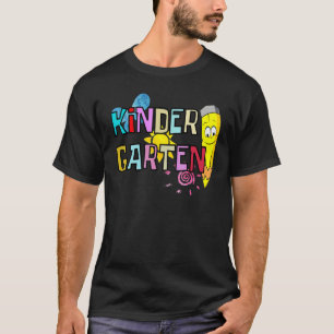 Kindergarten Vibes Retro Groovy Vintage First Day T-Shirt